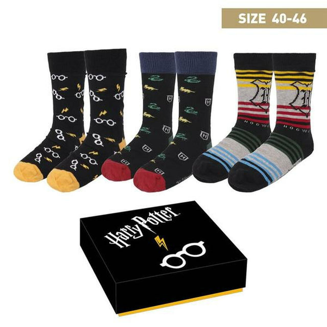 Chaussettes Harry Potter 3 paires (Taille unique (40-46))