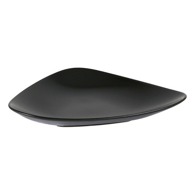 Assiette à dessert Vedone Porcelaine Noir (24 x 18 x 3 cm)