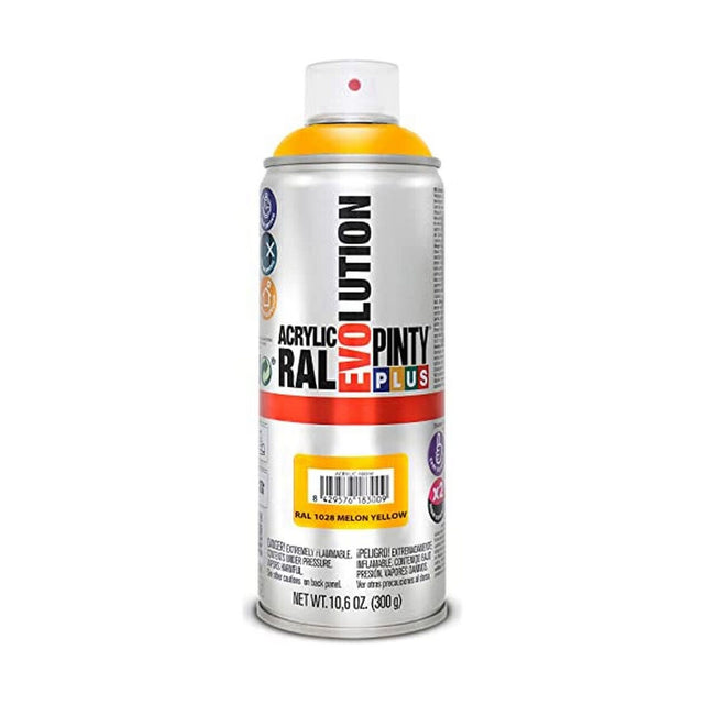 Peinture en spray Pintyplus Evolution RAL 1028 Melon Yellow 300 ml