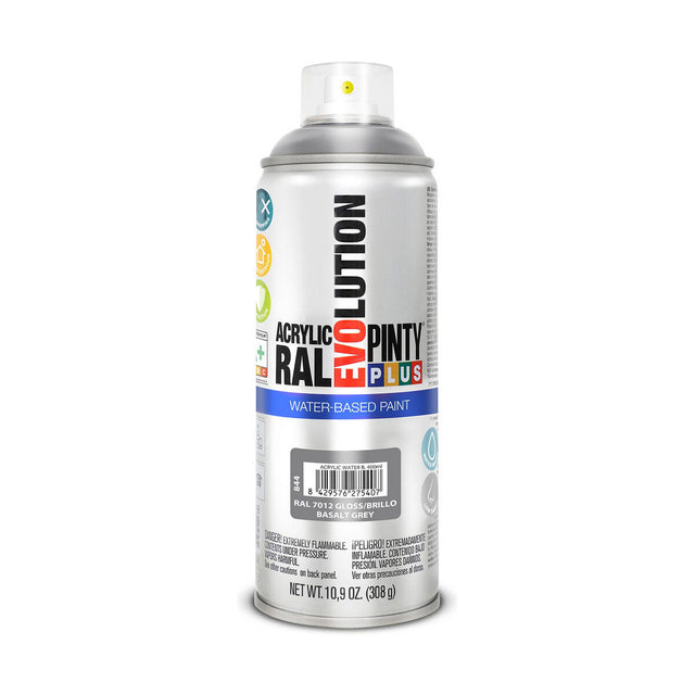 Peinture en spray Pintyplus Evolution RAL 7012 A base d'eau Basalt Grey 300 ml