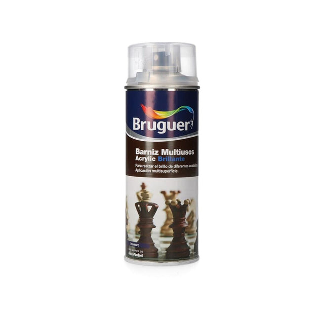 Vernis en spray Bruguer 5198006 Acrylique Polyvalents 400 ml Incolore Brillant