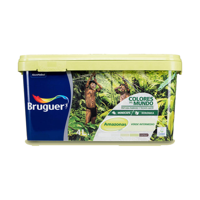 Peinture Bruguer 5057227 Amazonas Vert clair 4 L