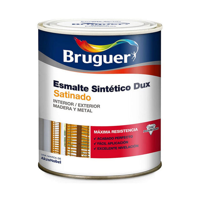 Émail synthétique Bruguer Dux Noir 750 ml Satiné