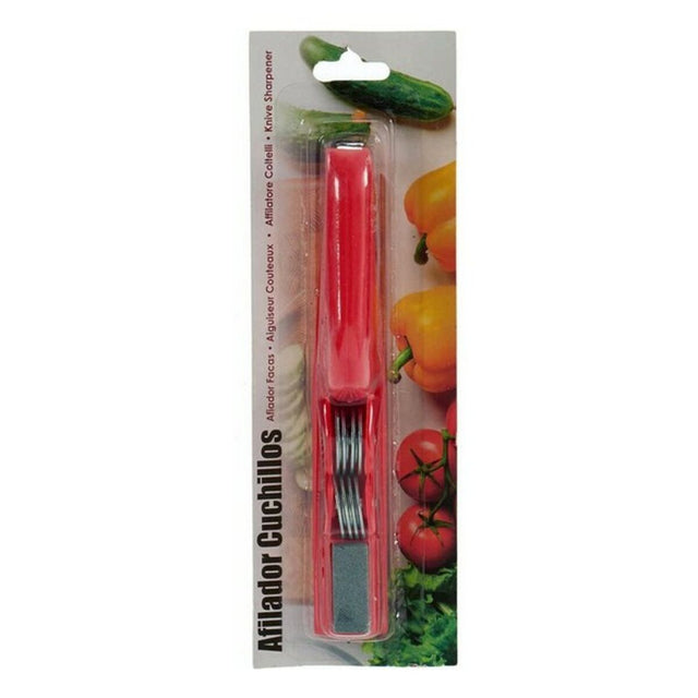 Affûteuse de couteaux Rouge Acier inoxydable Pierre Plastique (2,5 x 4 x 19 cm) (4 x 25 x 10,5 cm)