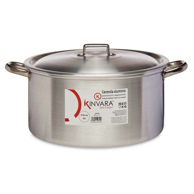 Casserole 15 L Argenté Aluminium