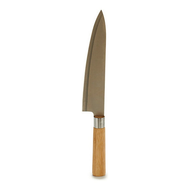Couteau Argenté Marron Acier inoxydable Bambou