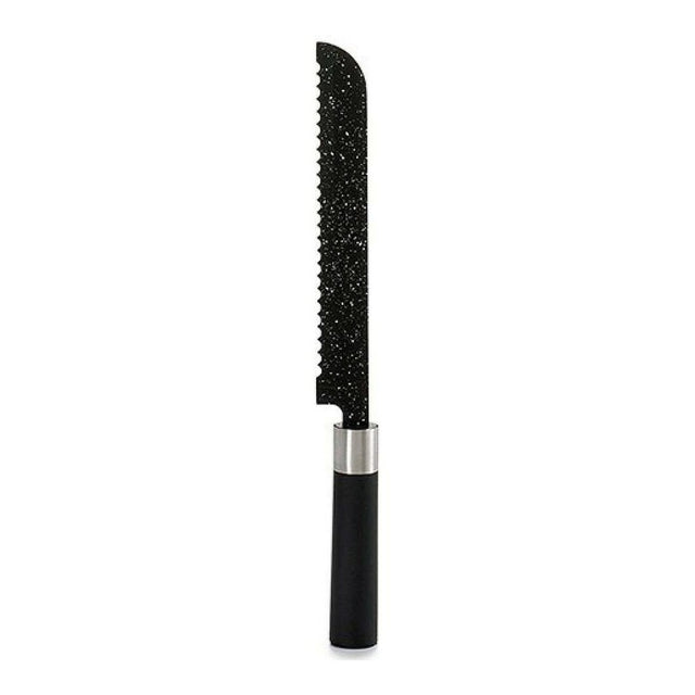 Couteau dentelé Noir Acier inoxydable Plastique