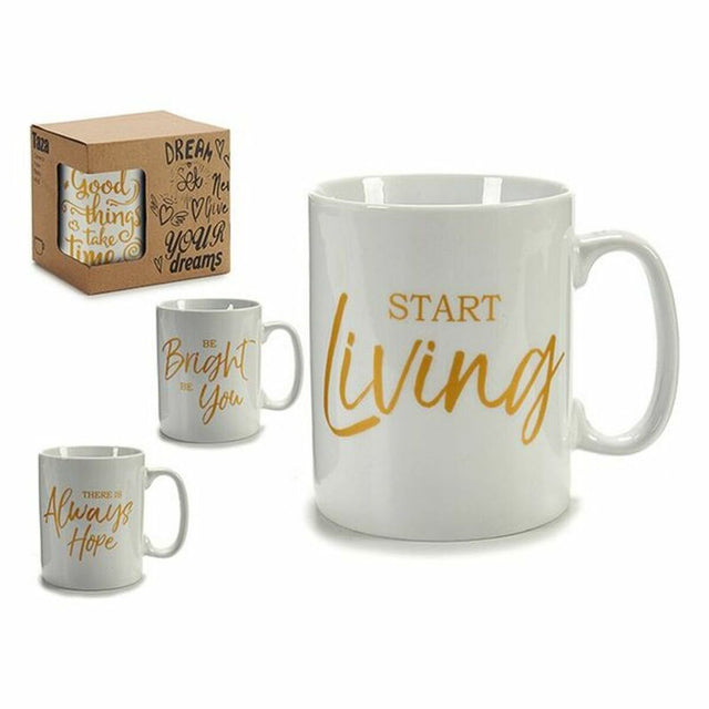 Tasse mug Or (9 x 11 x 12,5 cm)