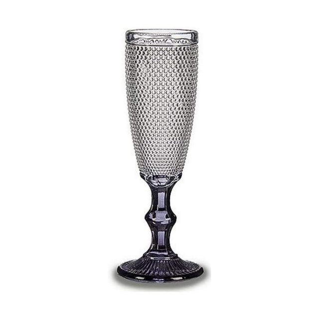 Coupe de champagne Transparent Anthracite verre (185 ml)