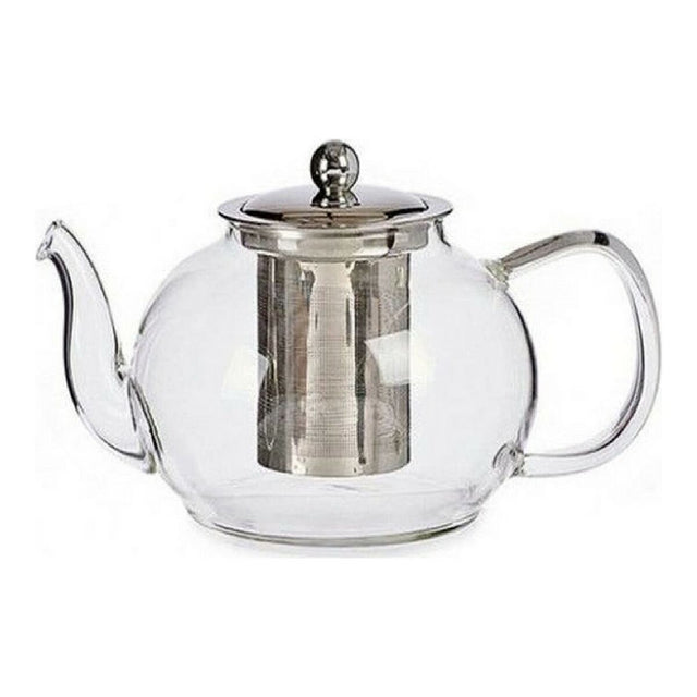 Théière Ball Grand Verre Transparent Acier (1100 ml)