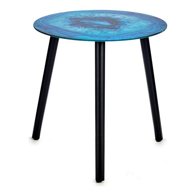 Table d'appoint Turquoise Verre (40 x 41,5 x 40 cm)