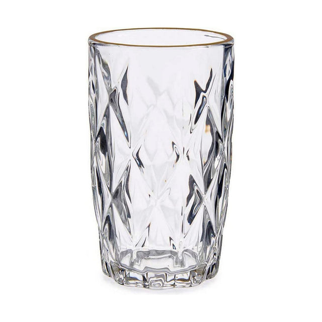 Verre Diamant Doré Transparent verre (340 ml)