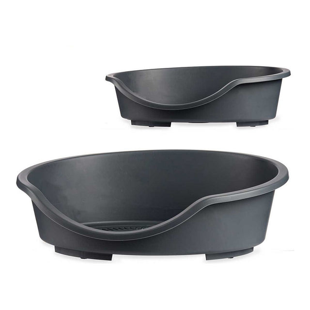 Lit pour Animal Domestique Anthracite Plastique (60 x 25 x 79 cm)