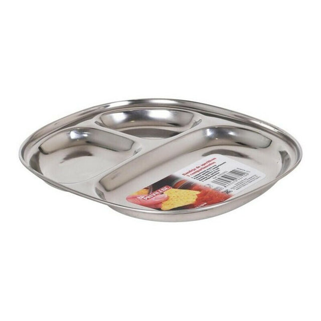 Plateau avec Compartiments Privilege Acier inoxydable (22 X 19,5 x 2 cm)