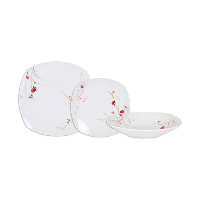 Assietes Sakura Porcelaine 18 Pièces