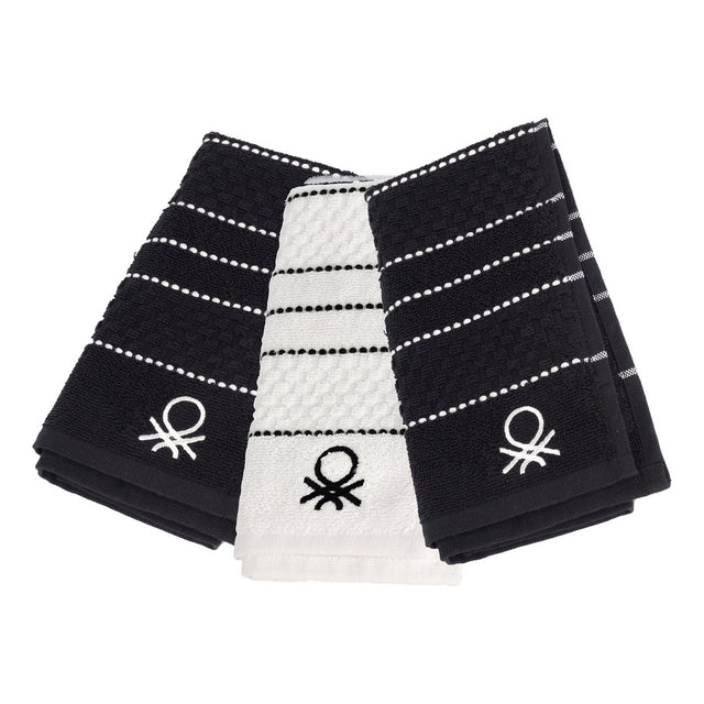 Tissu de cuisine Benetton 100 % coton (3 pcs)