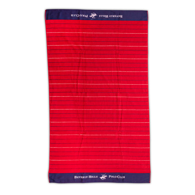 Serviette de plage Beverly Hills Polo Club Rouge 90 x 160 cm