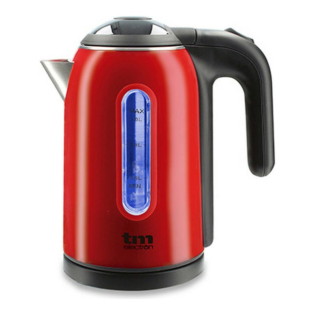 Bouilloire Électrique avec Voyant LED TM Electron Rouge Acier inoxydable