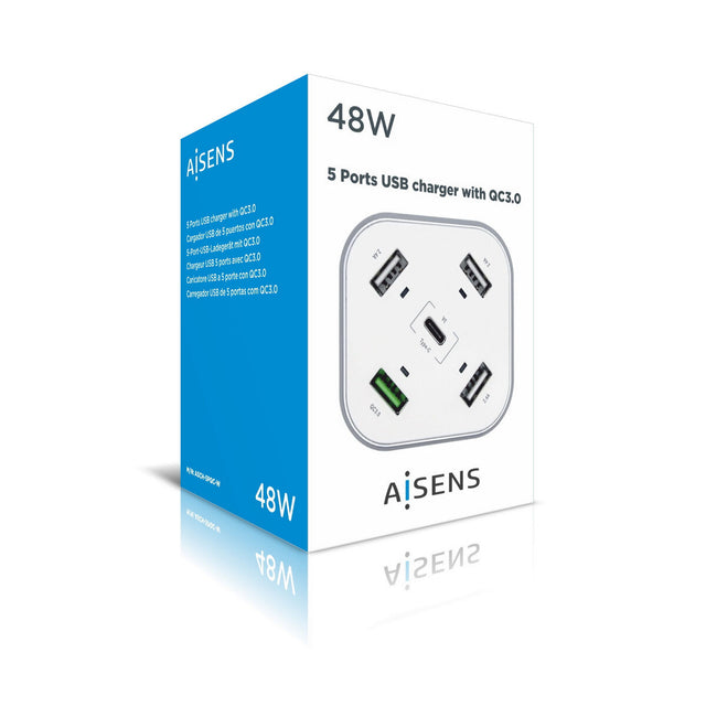 Chargeur USB Aisens Blanc 48W