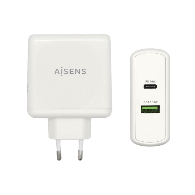 Chargeur Voiture Mur Aisens PD 3.0 48 W USB-C Blanc