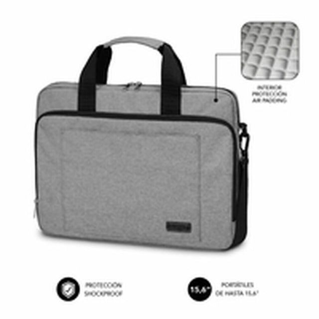Housse pour ordinateur portable Subblim SUBLB4APLB10 Gris 15,6"