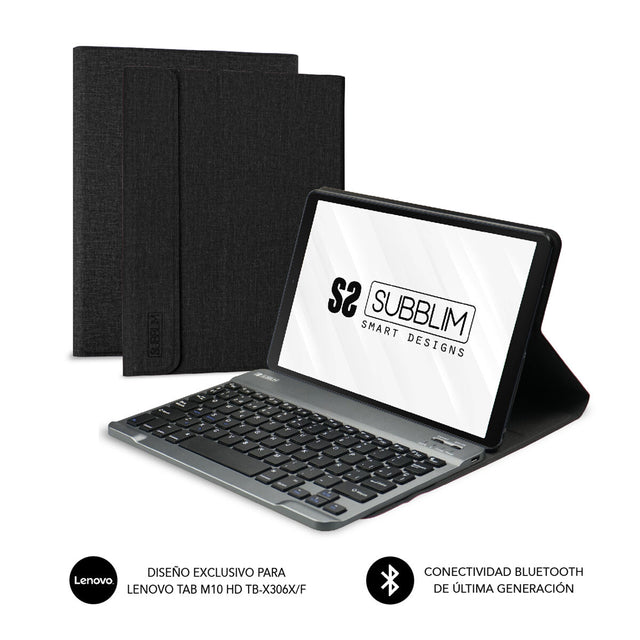 Housse pour Tablette et Clavier Subblim SUBKT3BTL100 Noir
