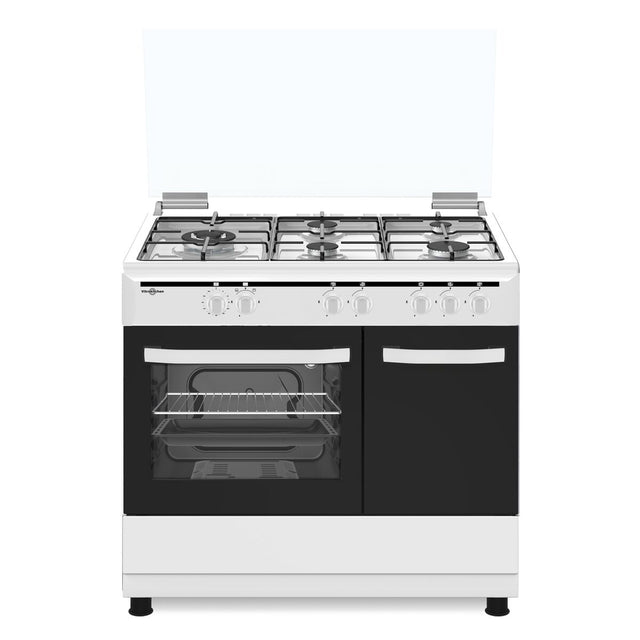 Cuisinière à Gaz Vitrokitchen CB961PBB Blanc