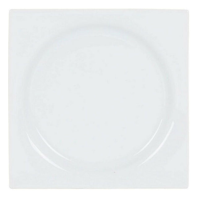 Assiette à dessert Zen Porcelaine Blanc (18 x 18 x 2,5 cm)