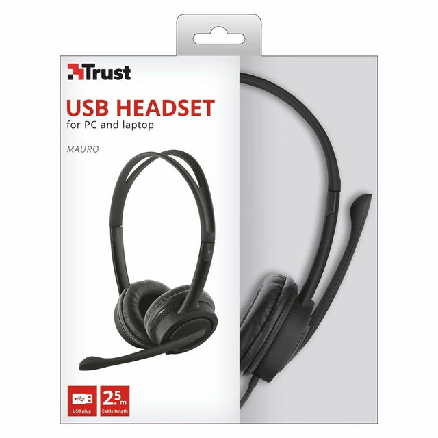 Casques avec Microphone Trust 17591 Noir (Reconditionné A)