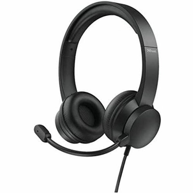 Casques avec Microphone Trust HS-200 Noir