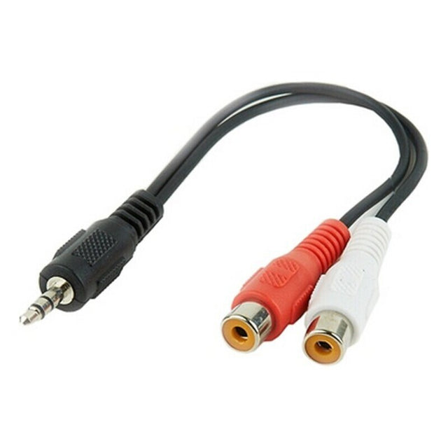 Câble Audio Jack (3,5 mm) vers 2 RCA GEMBIRD CCA-406 20 cm Noir