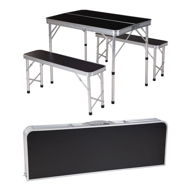 Ensemble Table + Chaises Redcliffs 90 x 60 x 70 cm Aluminium