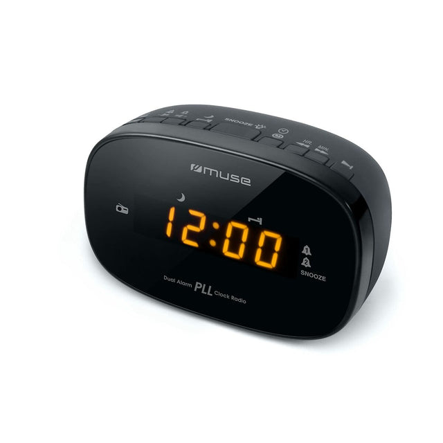 Radio-réveil Muse Noir Analogique FM 50 Hz (Reconditionné C)