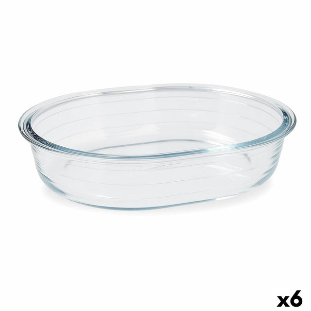 Plat à Gratin Pyrex Classic Oblongue Transparent verre 25 x 20 x 6 cm (6 Unités)