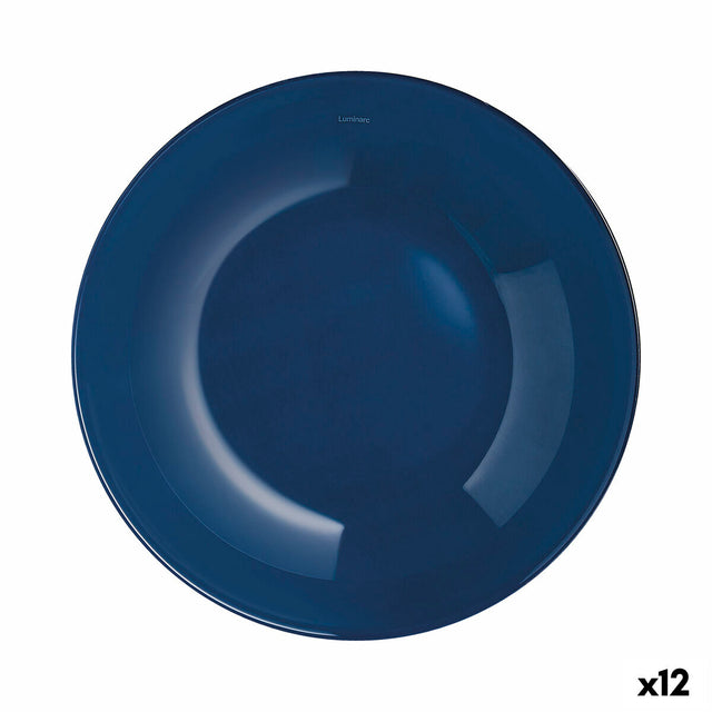 Assiette creuse Luminarc Arty Bleu verre (20 cm) (12 Unités)