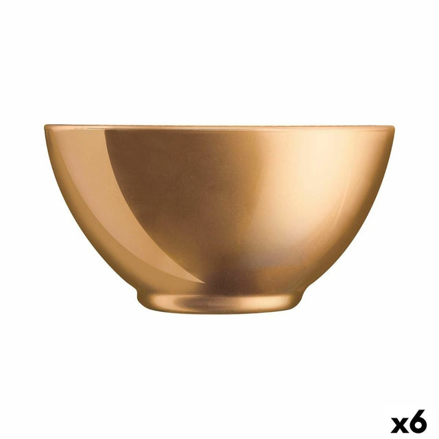 Bol Luminarc Flashy Doré verre 500 ml (6 Unités)