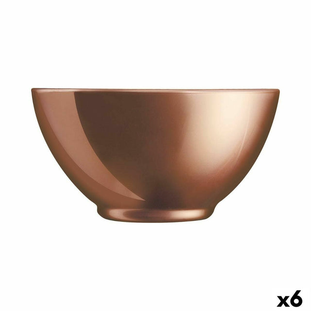 Bol Luminarc Flashy Marron Clair verre 500 ml (6 Unités)