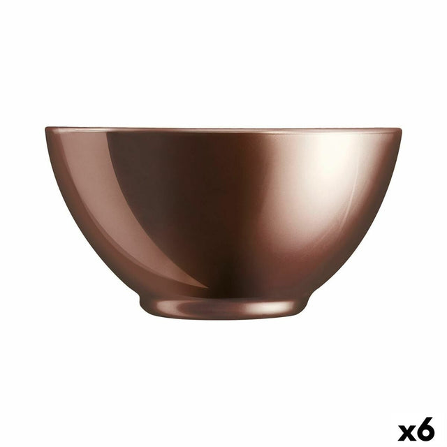 Bol Luminarc Flashy Marron verre 500 ml (6 Unités)