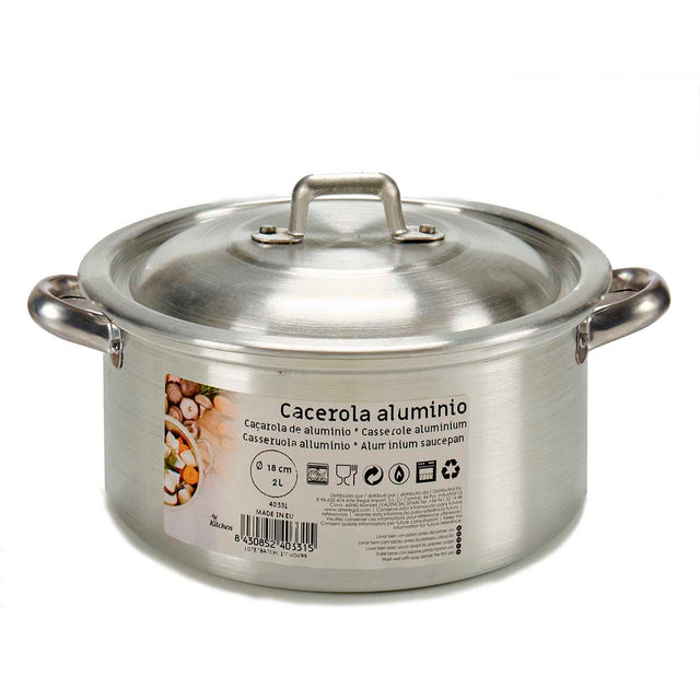Casserole 2 L Argenté Aluminium