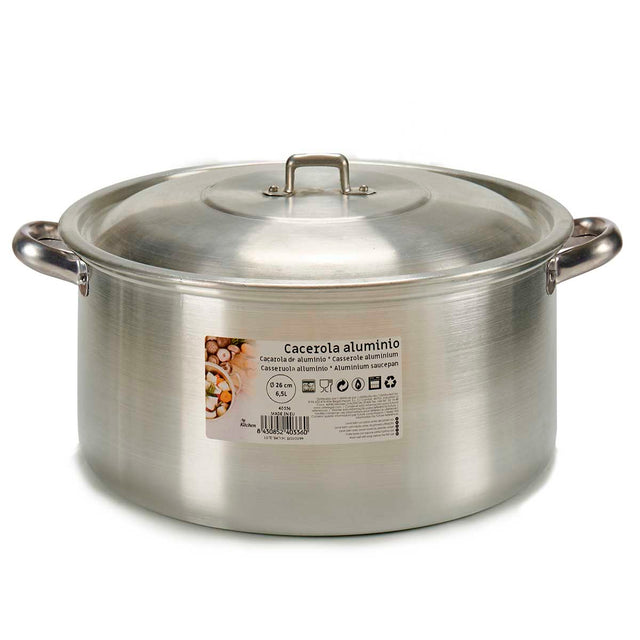 Casserole Argenté Aluminium 6,5 L