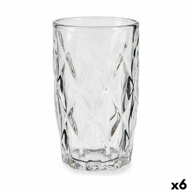Verre Diamant Transparent verre (340 ml) (6 Unités)