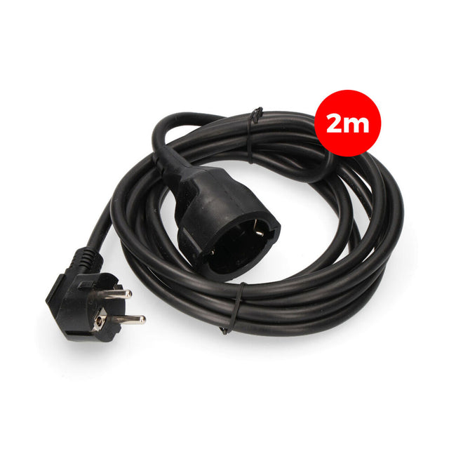 Câble de Rallonge EDM 3 x 1,5 mm 2 m Noir