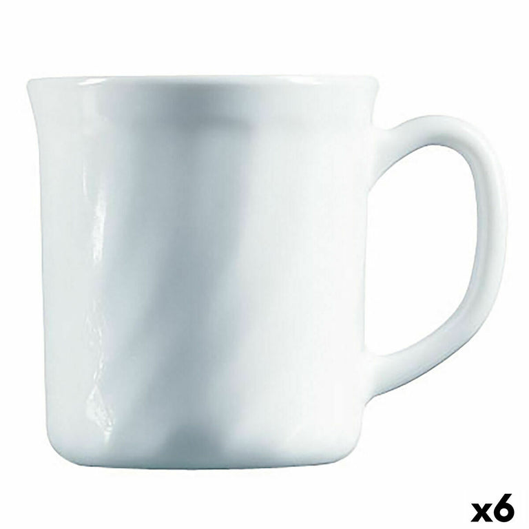 Tasse Luminarc Trianon Blanc verre 290 ml (Pack 6x)