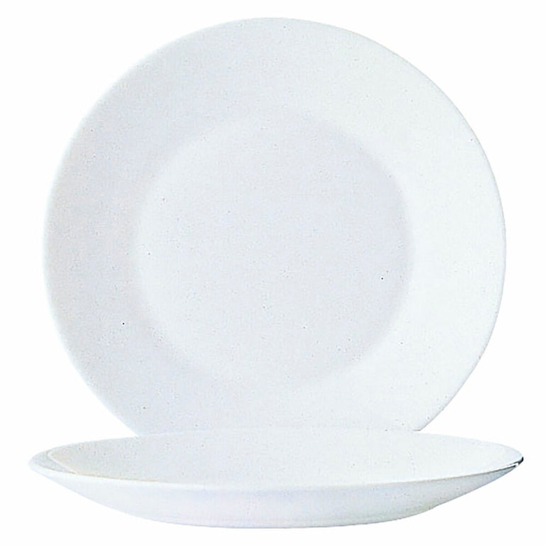 Service de vaisselle Arcoroc Restaurant Blanc verre (Ø 23,5 cm) (6 uds)