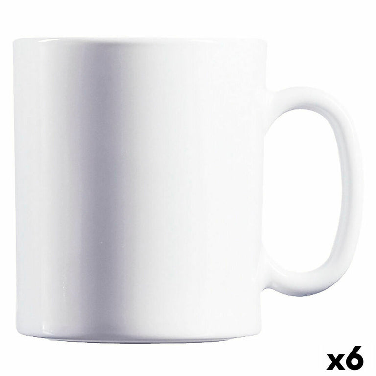 Tasse Luminarc Evolution Blanc verre (32 cl) (Pack 6x)