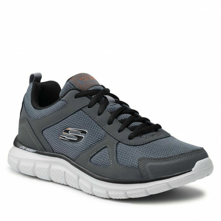 Chaussures de marche pour homme Lace Up Jogger Memory Foam Skechers 52631 43 Gris foncé