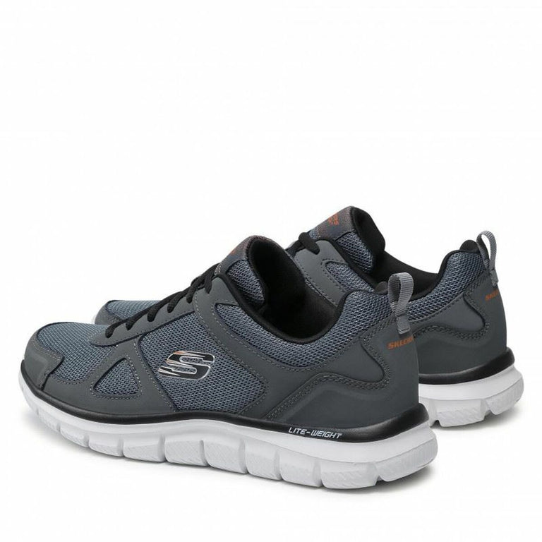 Chaussures de marche pour homme Lace Up Jogger Memory Foam Skechers 52631 43 Gris foncé