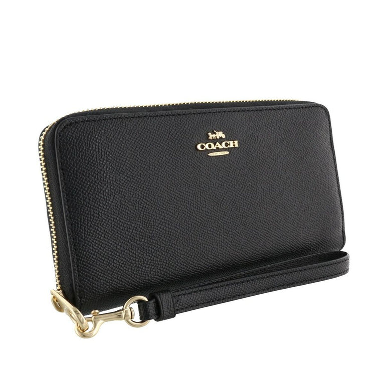 Porte-monnaie Coach C3441-IMBLK Noir Cuir 19 x 10 cm