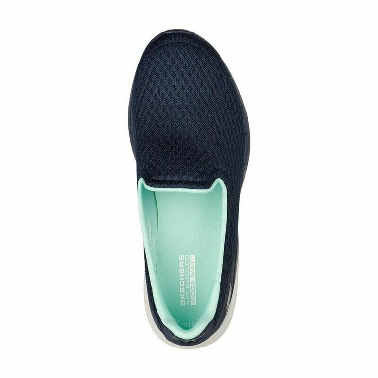 Chaussures de marche pour femme Skechers Go Walk 6 Bleu foncé