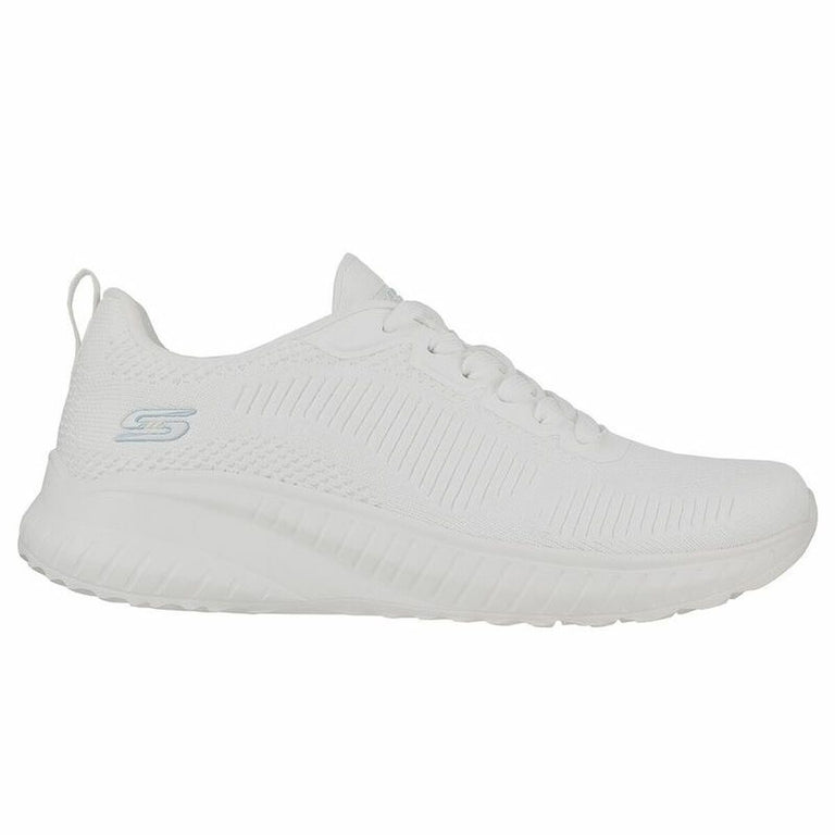 Chaussures de sport pour femme Skechers Bobs Sport Squad Chaos Blanc